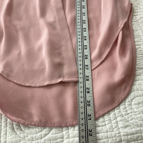 J. Crew Womens Pink 100% Silk Long Sleeve Button-Up Blouse Size 00 - Picture 6 of 10